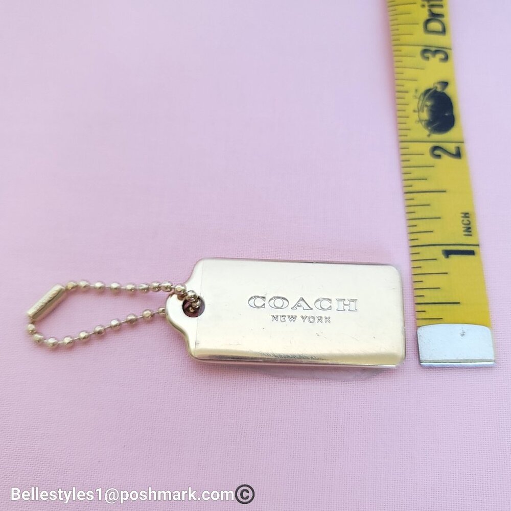COACH Hangtags / Charms Replacement for Bags, Backpacks, Sling-bags. Gold-tone⭐ - Picture 13 of 13